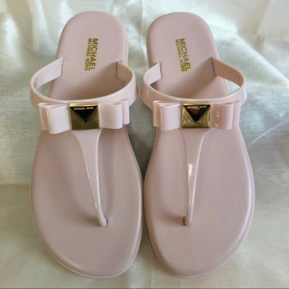 Like New Michael Kors Jelly Flip Flops
